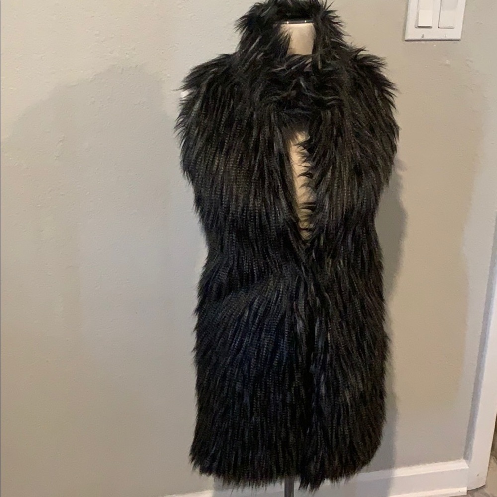 Faux fur vest